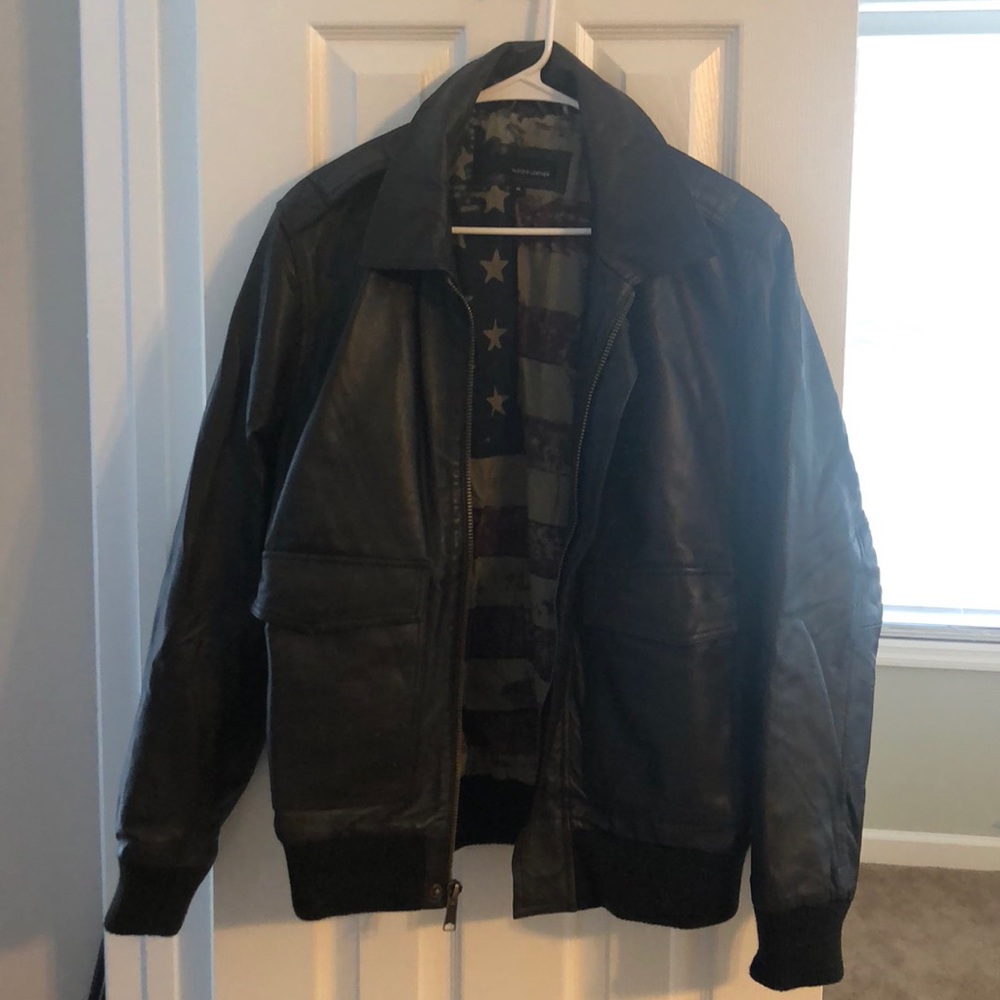Men's Wilson's Leather Brown Leather Bomber Jacket